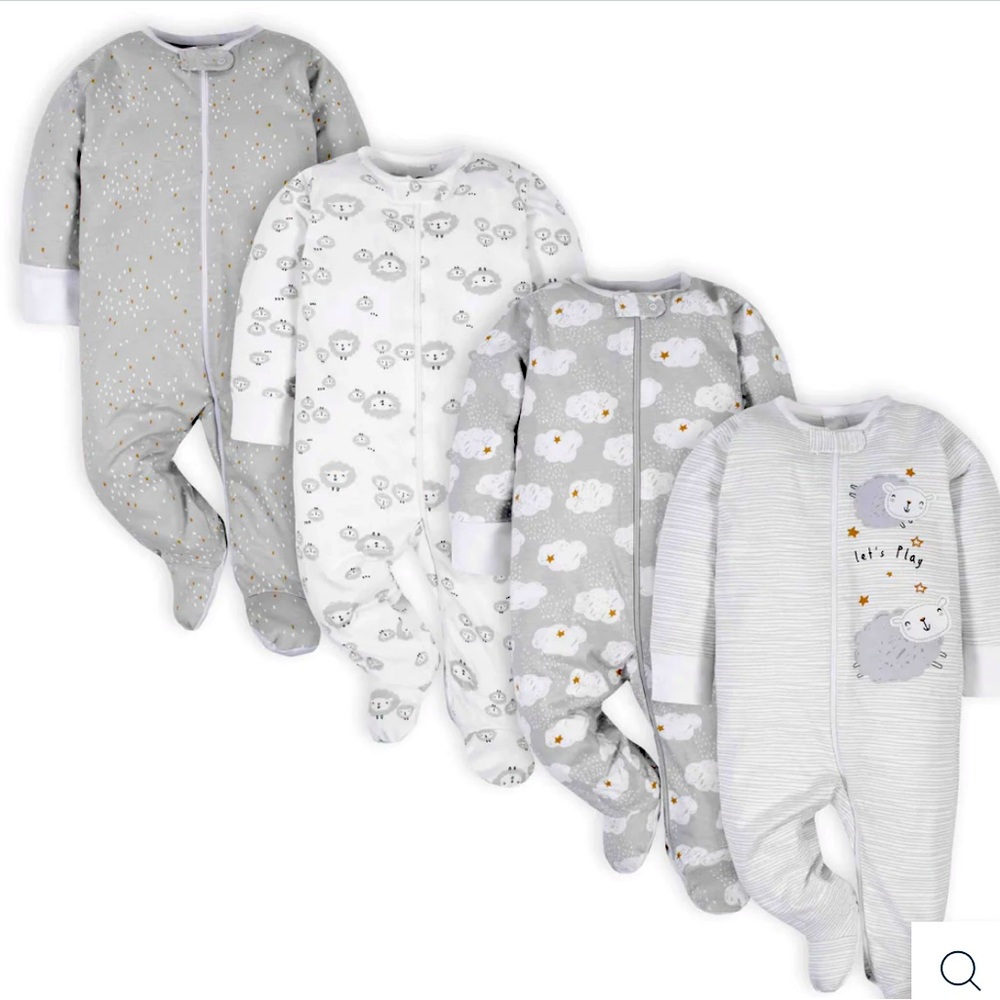Gerber 4-Pk Baby Neutral Sheep Sleep ‘N Plays